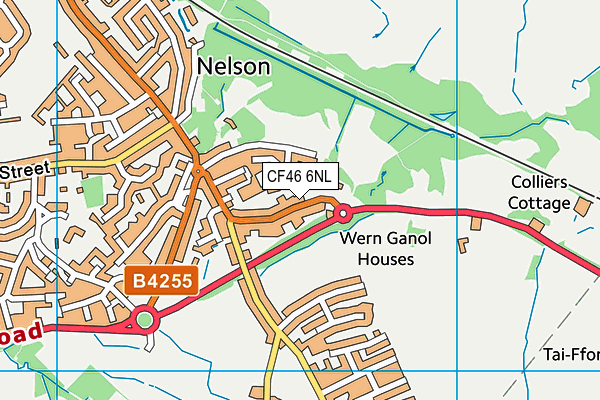 CF46 6NL map - OS VectorMap District (Ordnance Survey)