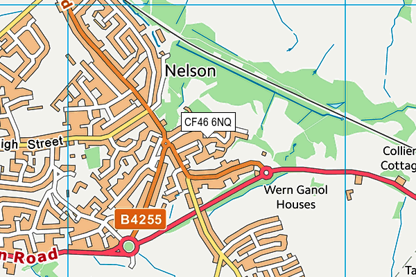 CF46 6NQ map - OS VectorMap District (Ordnance Survey)