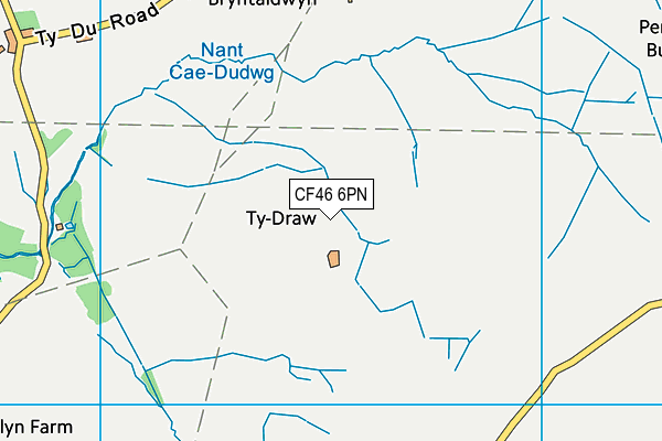 CF46 6PN map - OS VectorMap District (Ordnance Survey)