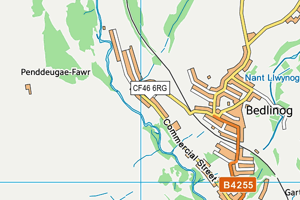 CF46 6RG map - OS VectorMap District (Ordnance Survey)