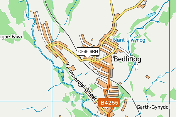 CF46 6RH map - OS VectorMap District (Ordnance Survey)