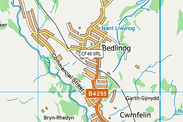 CF46 6RL map - OS VectorMap District (Ordnance Survey)