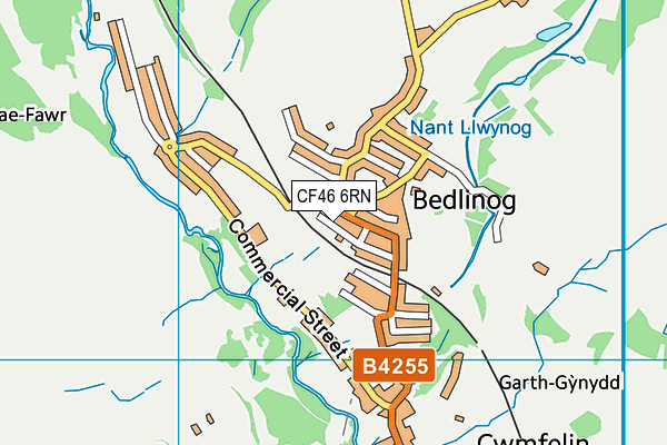 CF46 6RN map - OS VectorMap District (Ordnance Survey)