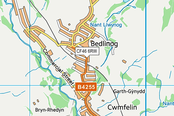 CF46 6RW map - OS VectorMap District (Ordnance Survey)