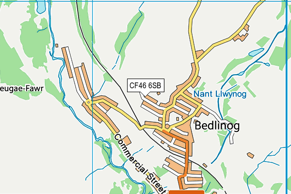 CF46 6SB map - OS VectorMap District (Ordnance Survey)