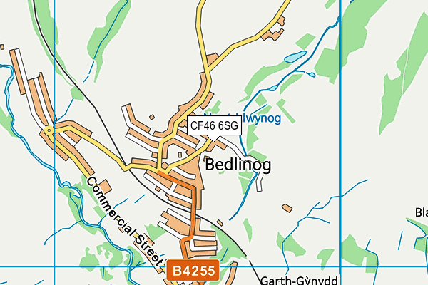 CF46 6SG map - OS VectorMap District (Ordnance Survey)