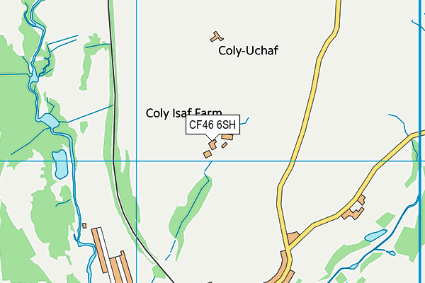 CF46 6SH map - OS VectorMap District (Ordnance Survey)