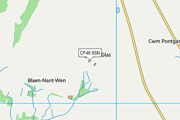 CF46 6SN map - OS VectorMap District (Ordnance Survey)