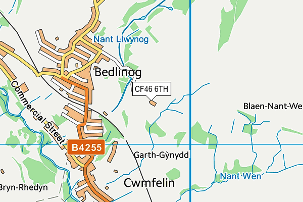 CF46 6TH map - OS VectorMap District (Ordnance Survey)