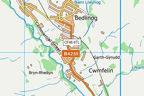 CF46 6TL map - OS VectorMap District (Ordnance Survey)