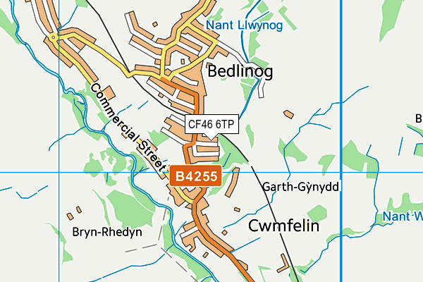 CF46 6TP map - OS VectorMap District (Ordnance Survey)