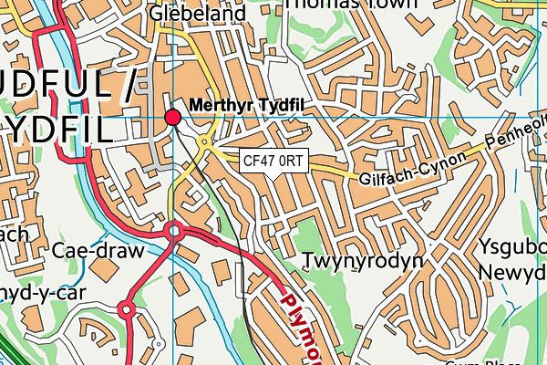 Map of THE TUCK IN MERTHYR LIMITED at district scale