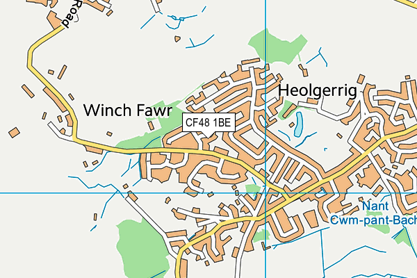 CF48 1BE map - OS VectorMap District (Ordnance Survey)