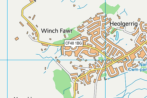 CF48 1BG map - OS VectorMap District (Ordnance Survey)