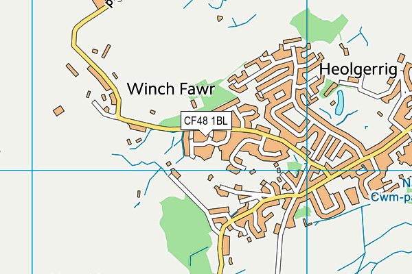 CF48 1BL map - OS VectorMap District (Ordnance Survey)