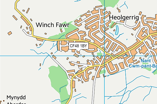 CF48 1BY map - OS VectorMap District (Ordnance Survey)