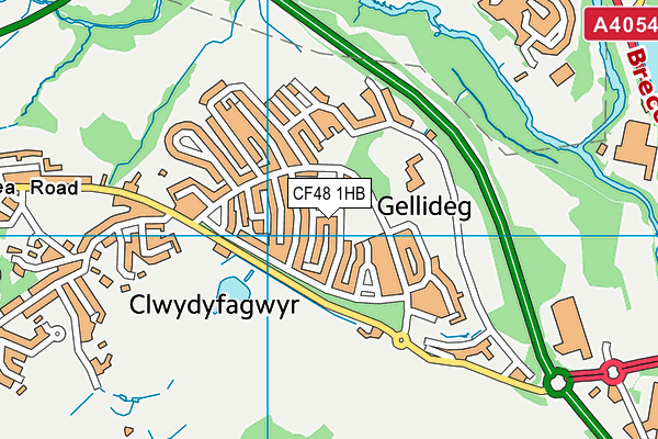 CF48 1HB map - OS VectorMap District (Ordnance Survey)