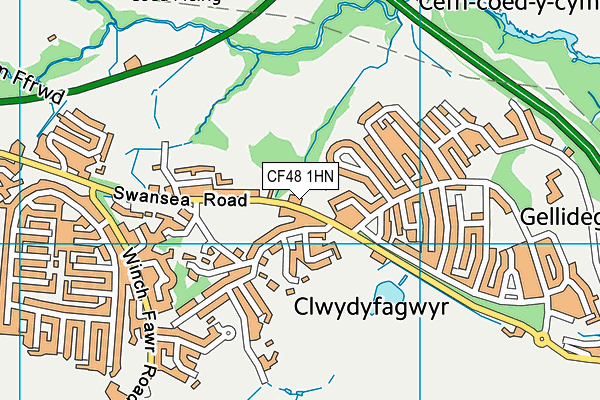 Map of INSURANCE SERVICES WALES LTD. at district scale