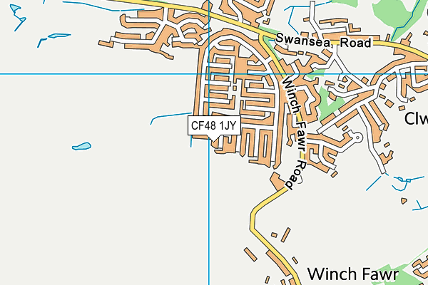 CF48 1JY map - OS VectorMap District (Ordnance Survey)