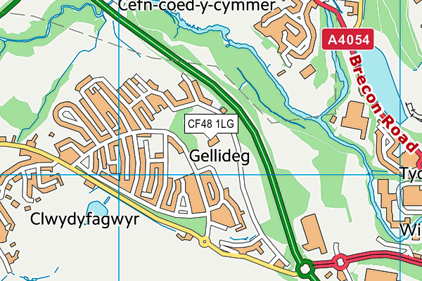 Ysgol Gynradd Coed y Dderwen map (CF48 1LG) - OS VectorMap District (Ordnance Survey)