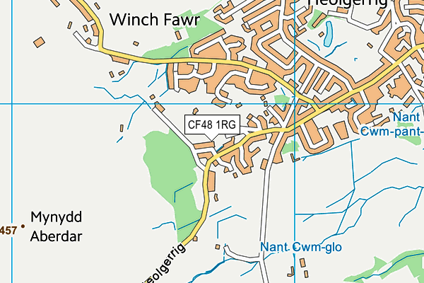 CF48 1RG map - OS VectorMap District (Ordnance Survey)