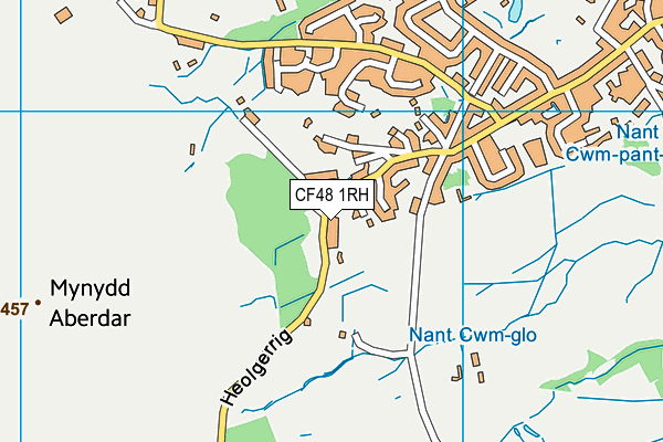 CF48 1RH map - OS VectorMap District (Ordnance Survey)