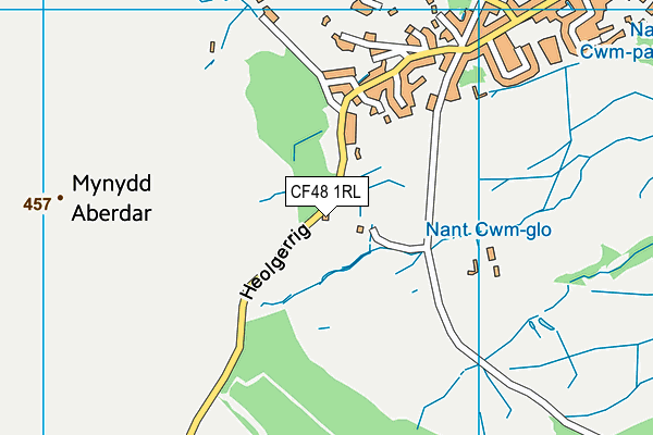 CF48 1RL map - OS VectorMap District (Ordnance Survey)