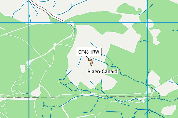 CF48 1RW map - OS VectorMap District (Ordnance Survey)