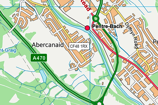 CF48 1RX map - OS VectorMap District (Ordnance Survey)