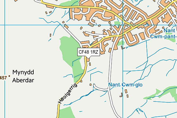 CF48 1RZ map - OS VectorMap District (Ordnance Survey)
