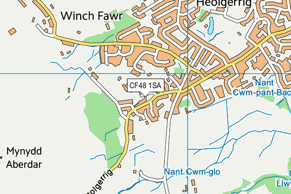 CF48 1SA map - OS VectorMap District (Ordnance Survey)