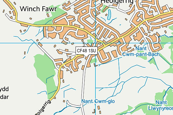 CF48 1SU map - OS VectorMap District (Ordnance Survey)