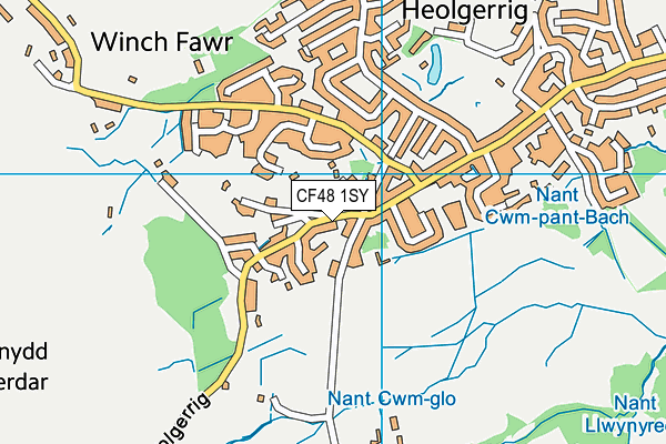 CF48 1SY map - OS VectorMap District (Ordnance Survey)