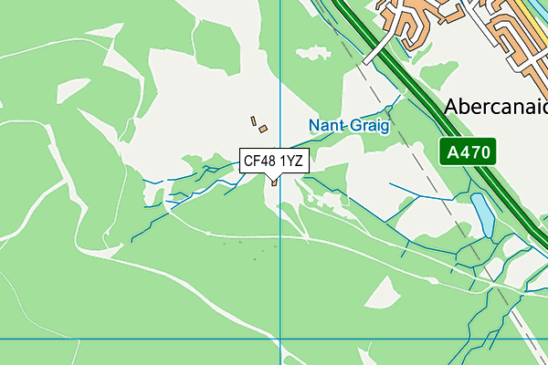 CF48 1YZ map - OS VectorMap District (Ordnance Survey)