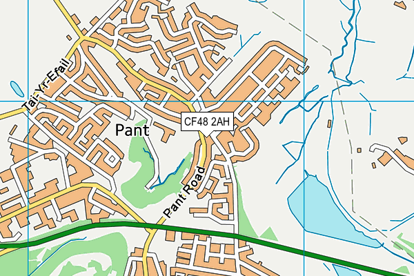 CF48 2AH map - OS VectorMap District (Ordnance Survey)