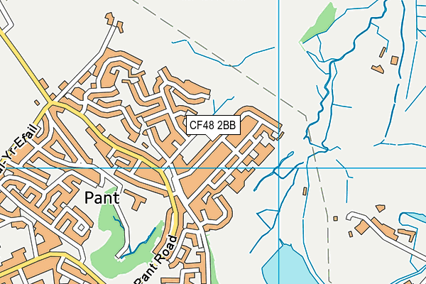 CF48 2BB map - OS VectorMap District (Ordnance Survey)