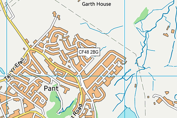 CF48 2BG map - OS VectorMap District (Ordnance Survey)