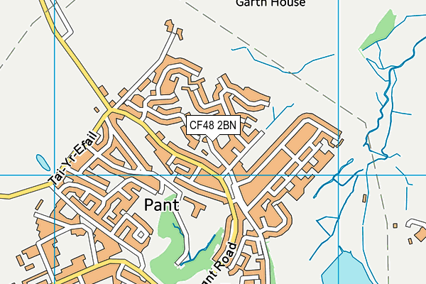 Map of MERTHYR PUB GROUP LIMITED at district scale