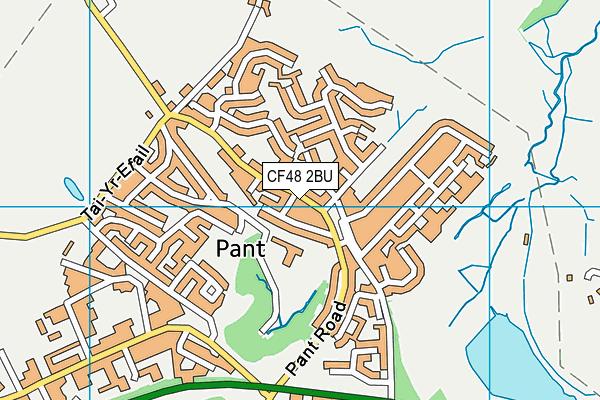 CF48 2BU map - OS VectorMap District (Ordnance Survey)