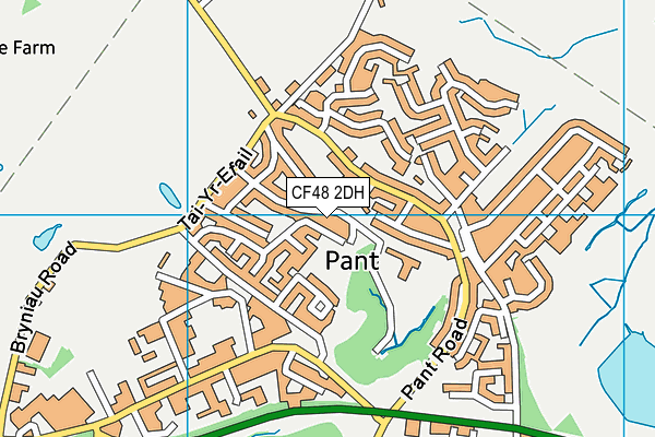 CF48 2DH map - OS VectorMap District (Ordnance Survey)