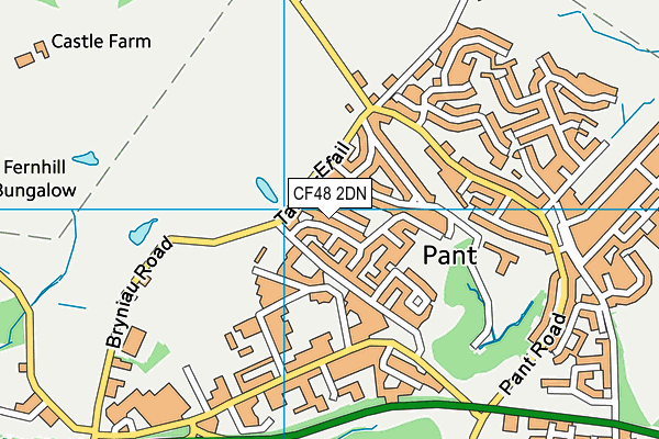 CF48 2DN map - OS VectorMap District (Ordnance Survey)