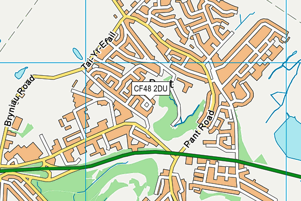 CF48 2DU map - OS VectorMap District (Ordnance Survey)