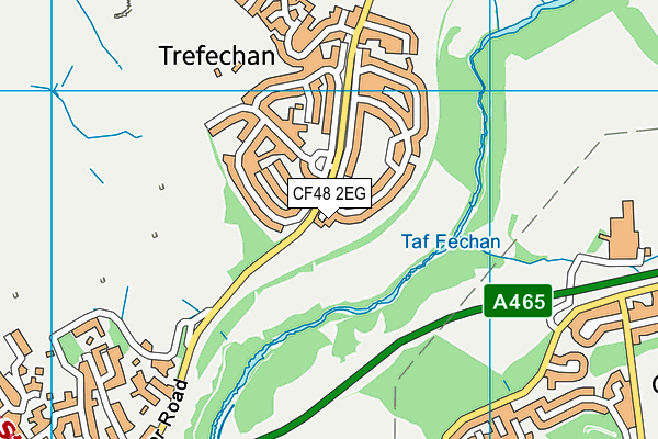 CF48 2EG map - OS VectorMap District (Ordnance Survey)