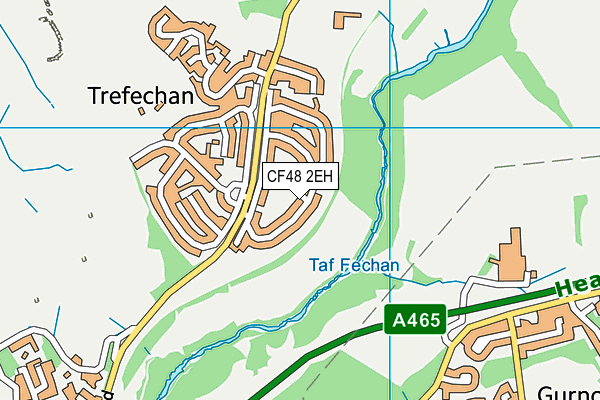 CF48 2EH map - OS VectorMap District (Ordnance Survey)