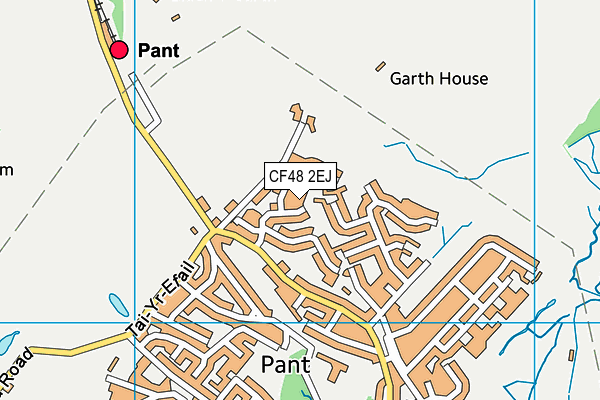 Map of DOWLAIS HEATING LTD at district scale