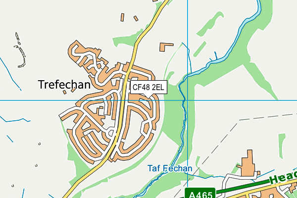 CF48 2EL map - OS VectorMap District (Ordnance Survey)