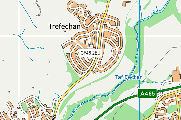 CF48 2EU map - OS VectorMap District (Ordnance Survey)