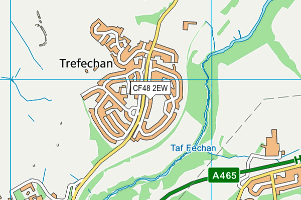 CF48 2EW map - OS VectorMap District (Ordnance Survey)