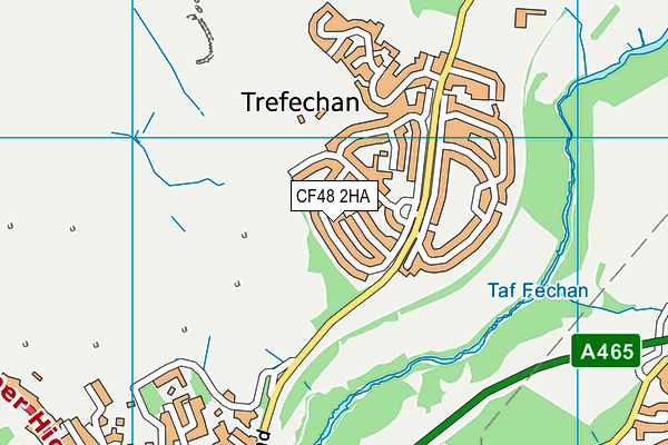 CF48 2HA map - OS VectorMap District (Ordnance Survey)