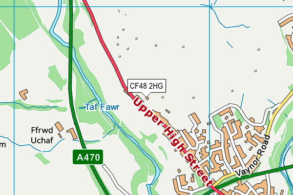 CF48 2HG map - OS VectorMap District (Ordnance Survey)